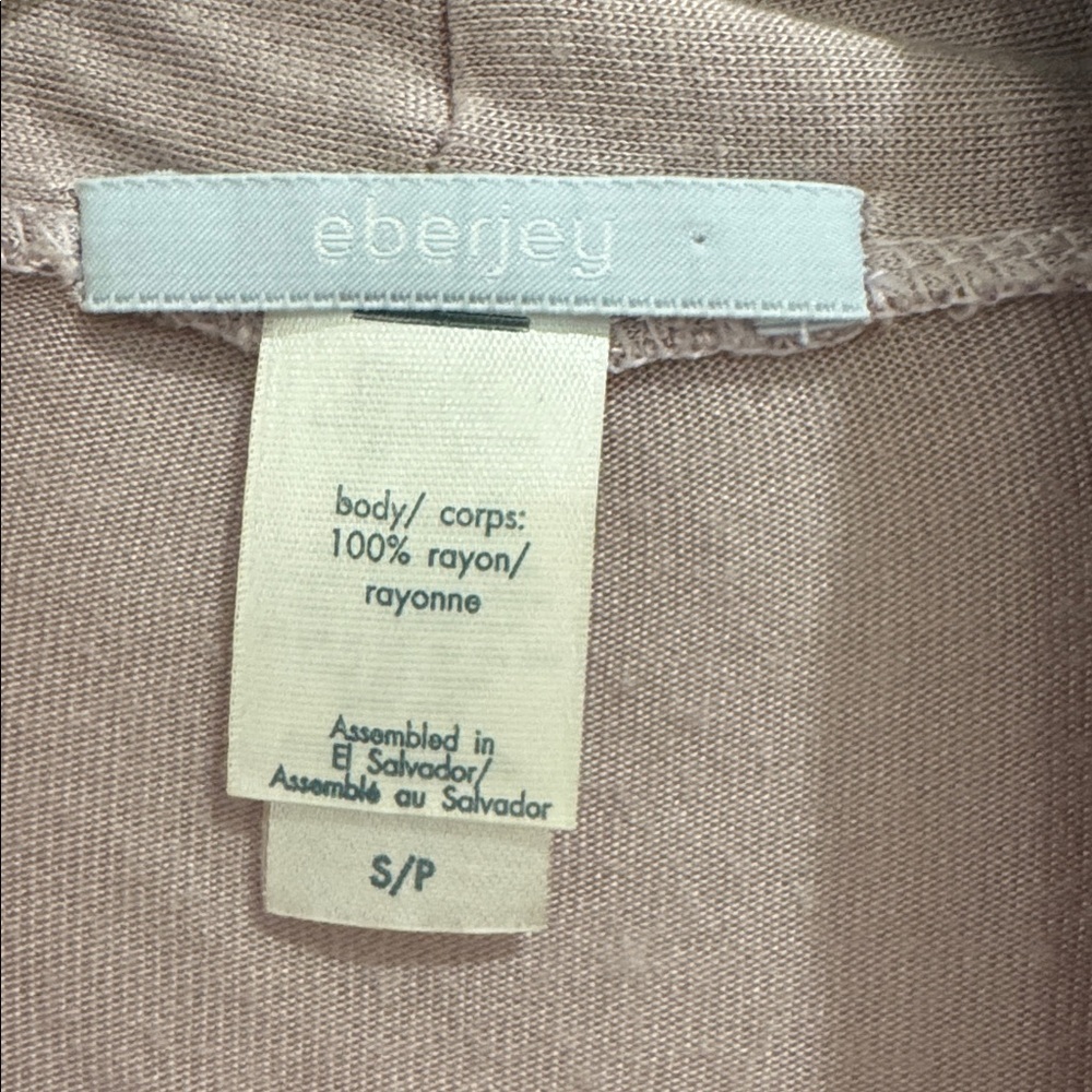 Eberjey Wrap Robe, Light Pink, Size Small - Picture 3 of 3